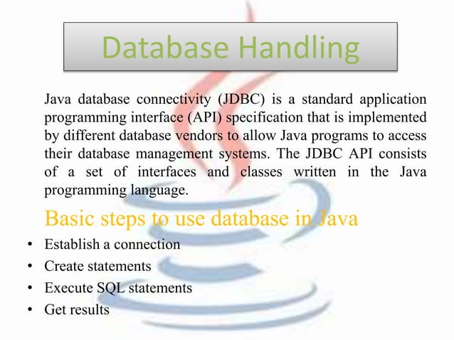 Advance Java Topics (J2EE) | PPTX