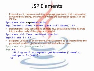 Advance Java Topics (J2EE) | PPTX