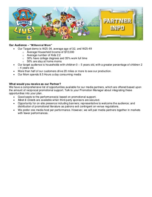 paw patrol target audience