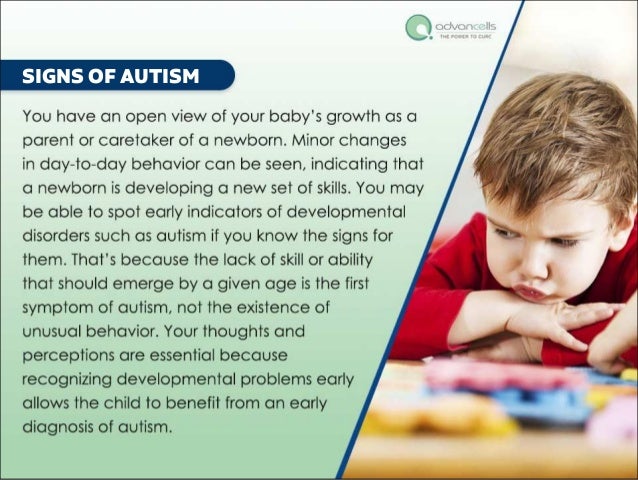 SIGNS OF AUTISM