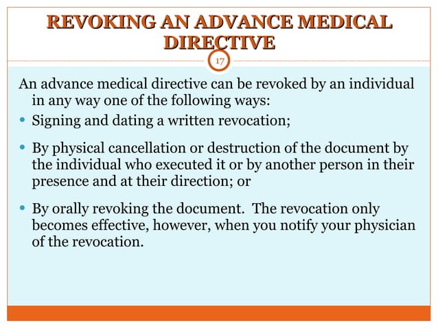 Advance medical directives | PPT