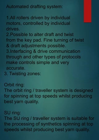 Spinline Drafts Advancement-in-spinning-Techniques-seminar-report-1.ppt
