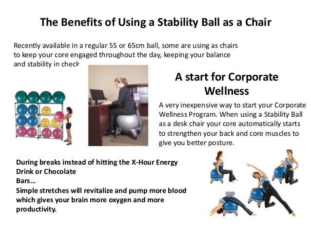 exercise ball chair benefits
