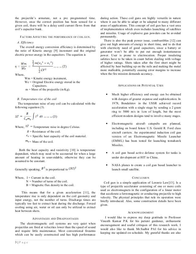 Advancement In Gauss Gun By Sai Chaithanya Sharma