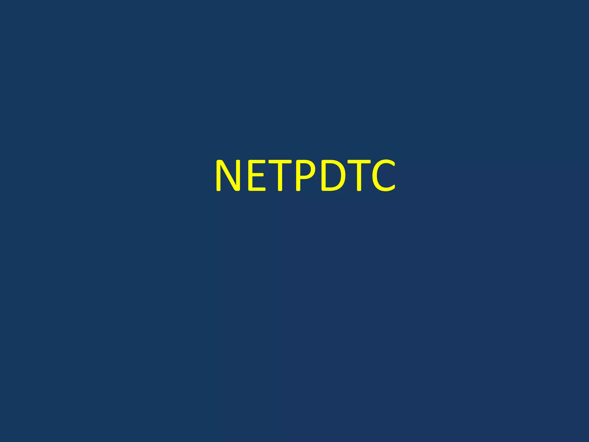 NETPDTC