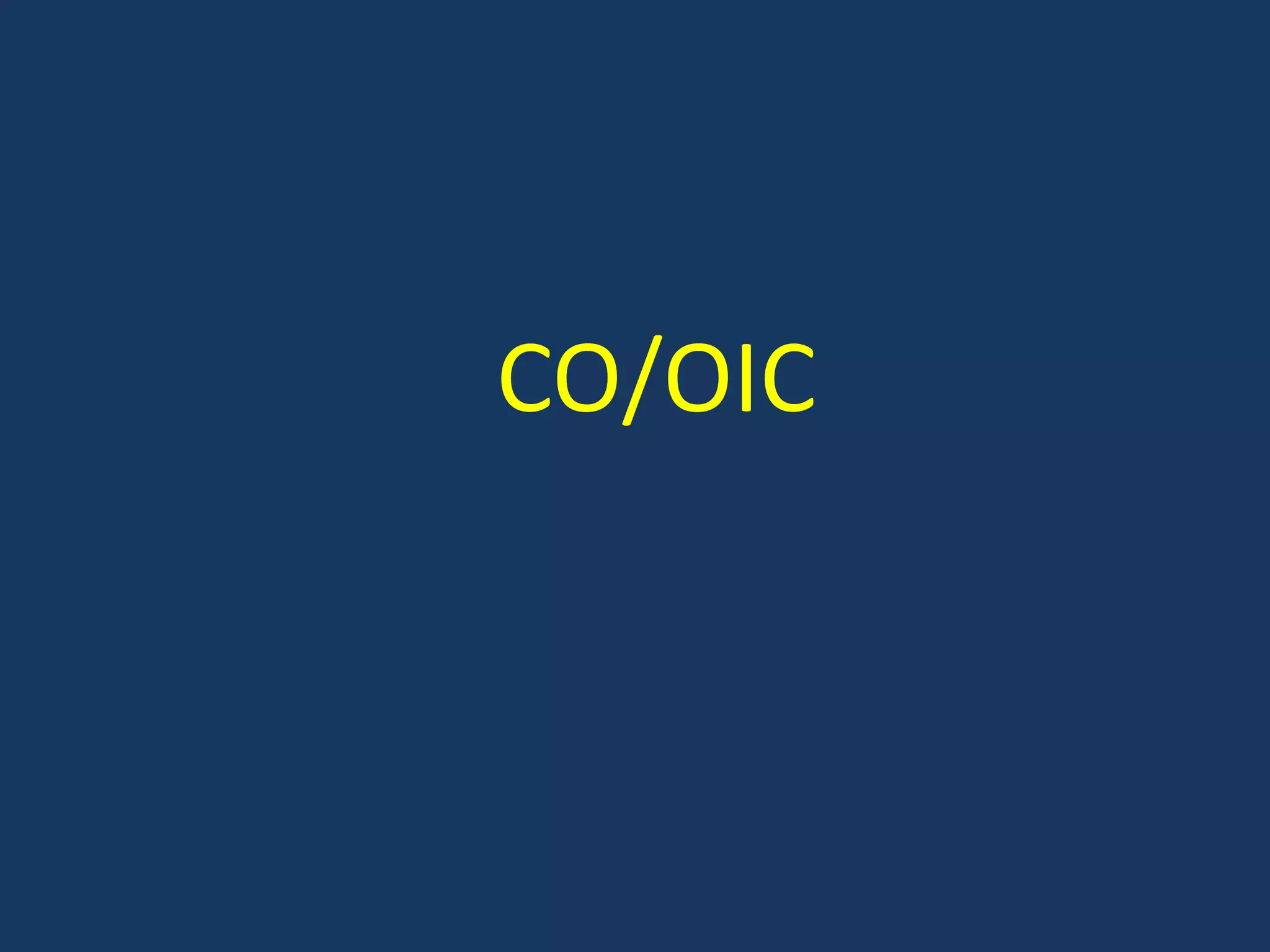 CO/OIC