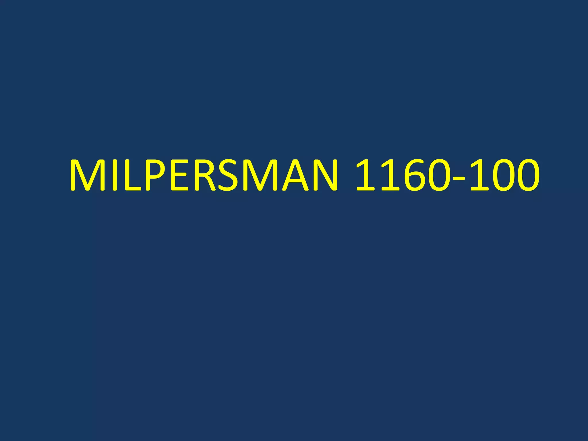 MILPERSMAN 1160-100