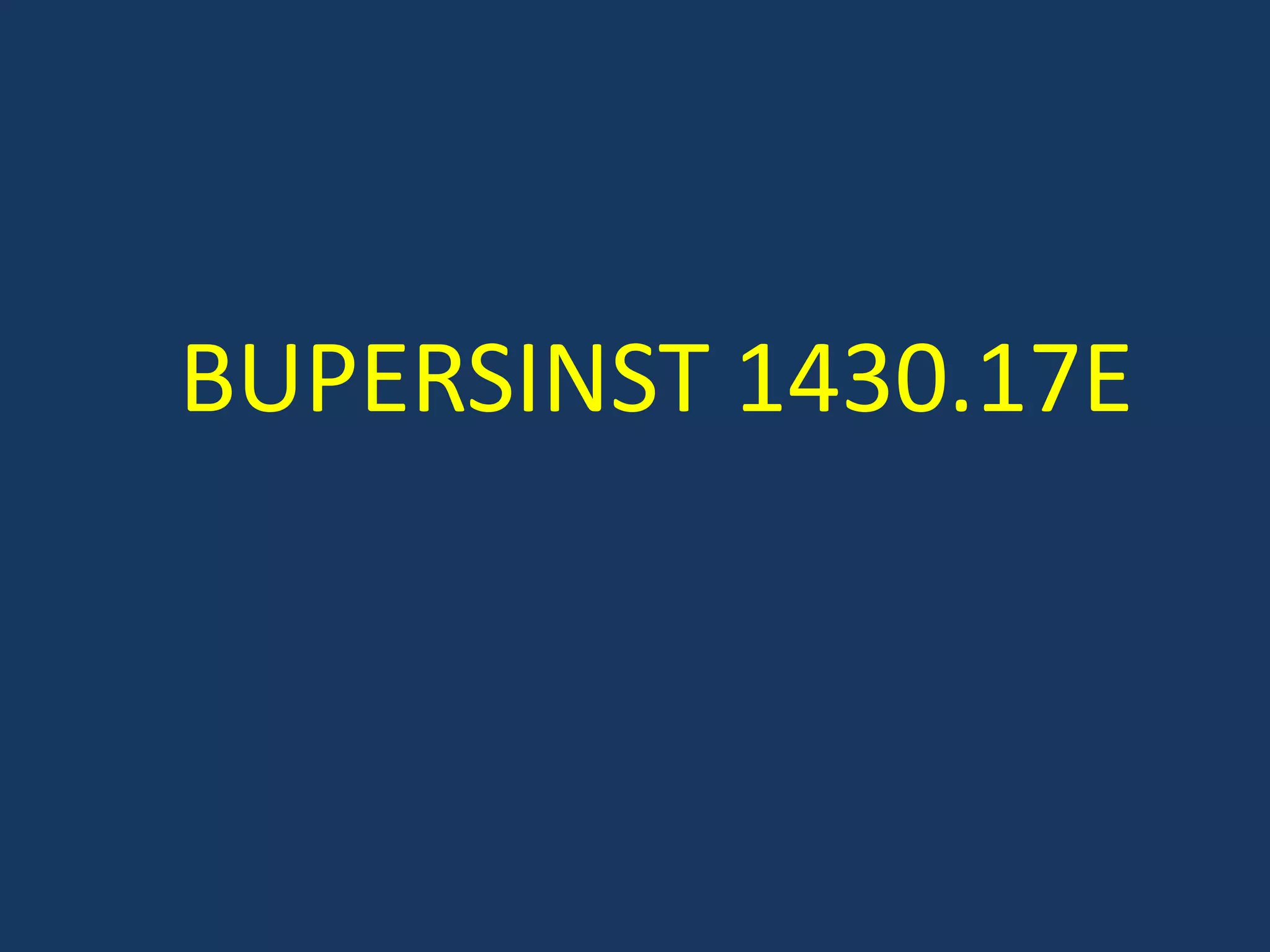 BUPERSINST 1430.17E