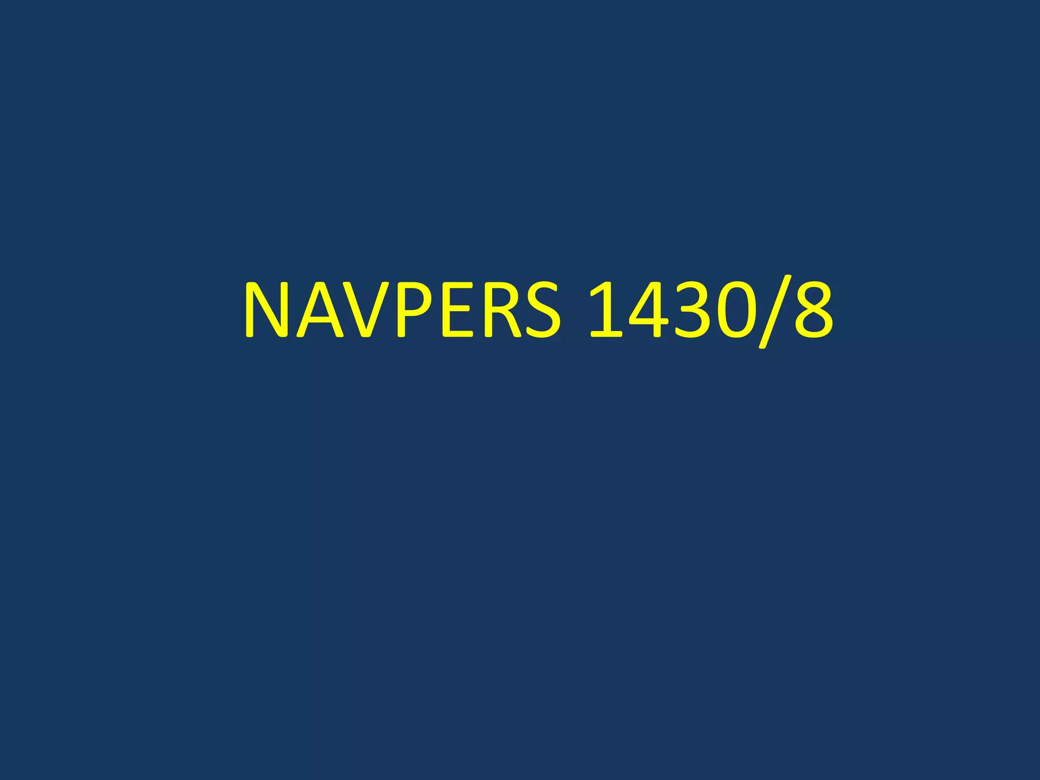 NAVPERS 1430/8