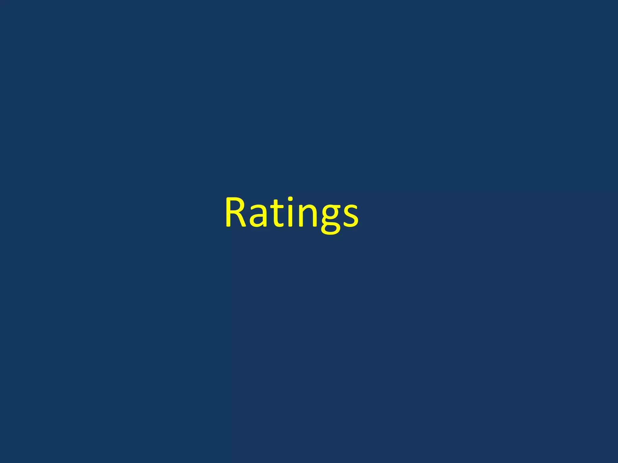 Ratings