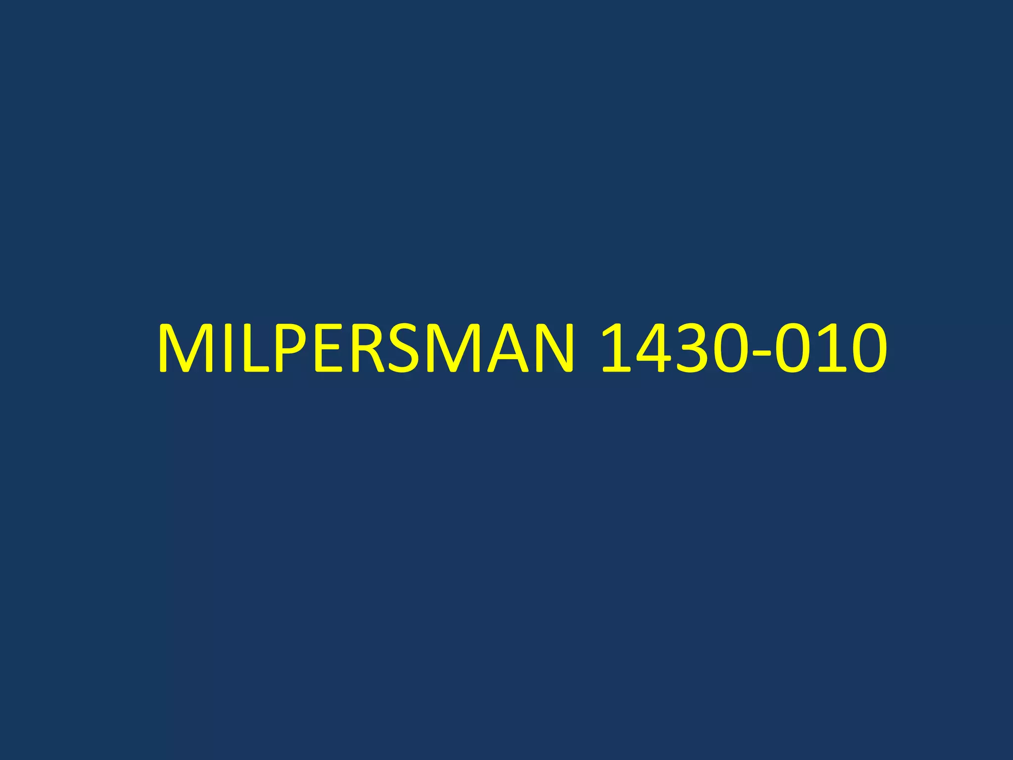 MILPERSMAN 1430-010