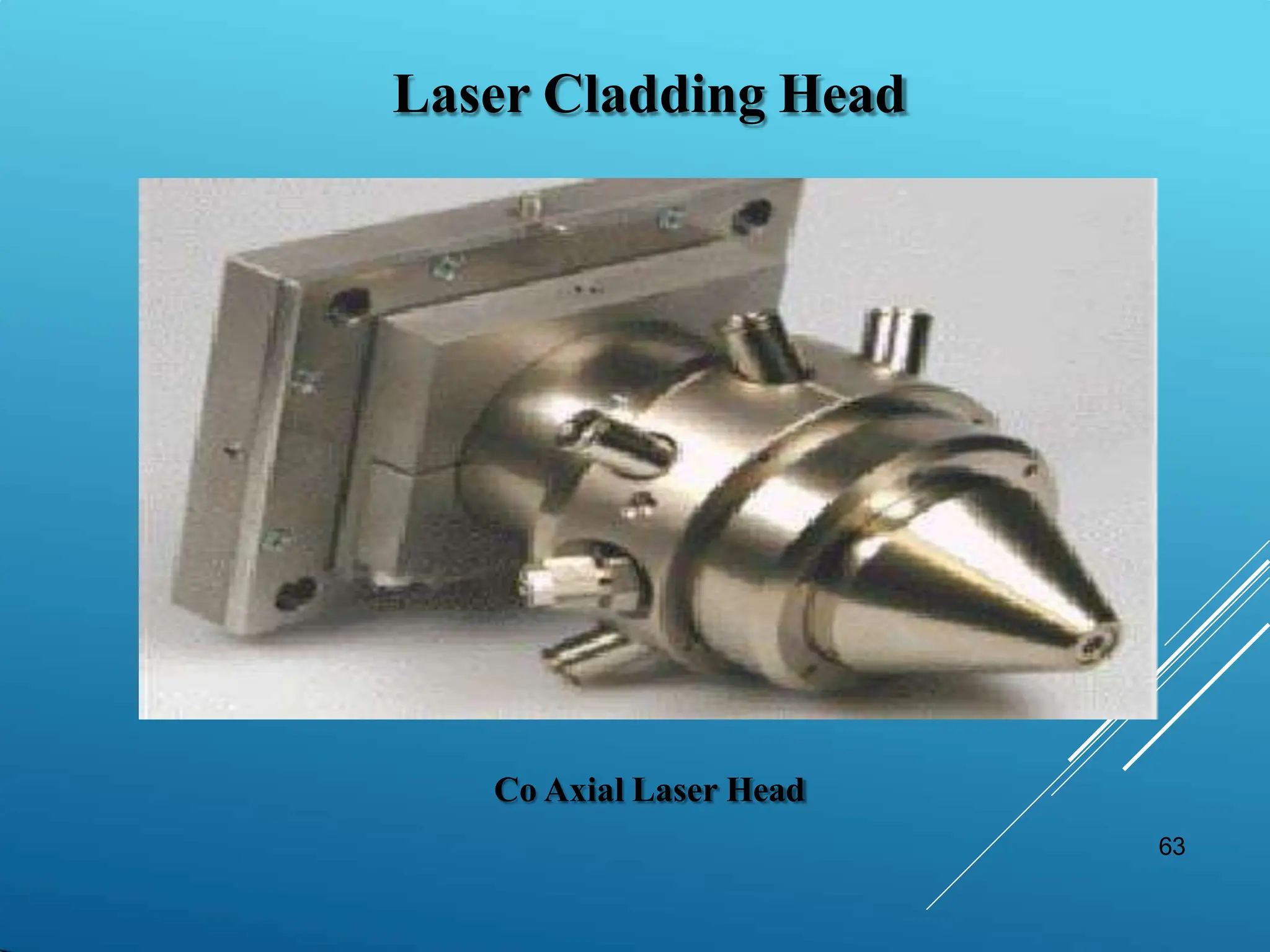 63
Laser Cladding Head
Co Axial Laser Head
 