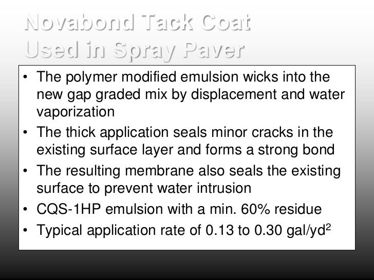 Advancements In Tack Coats 2011