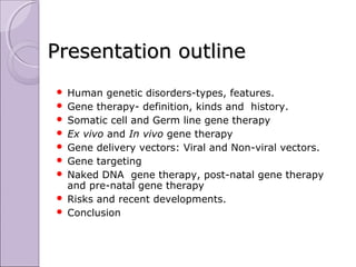 Advancements of medical biotechnology in gene therapy | PPT