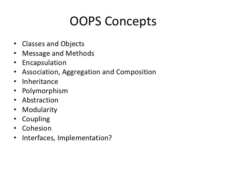 Advance oops concepts