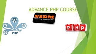 Advance php course | PPT
