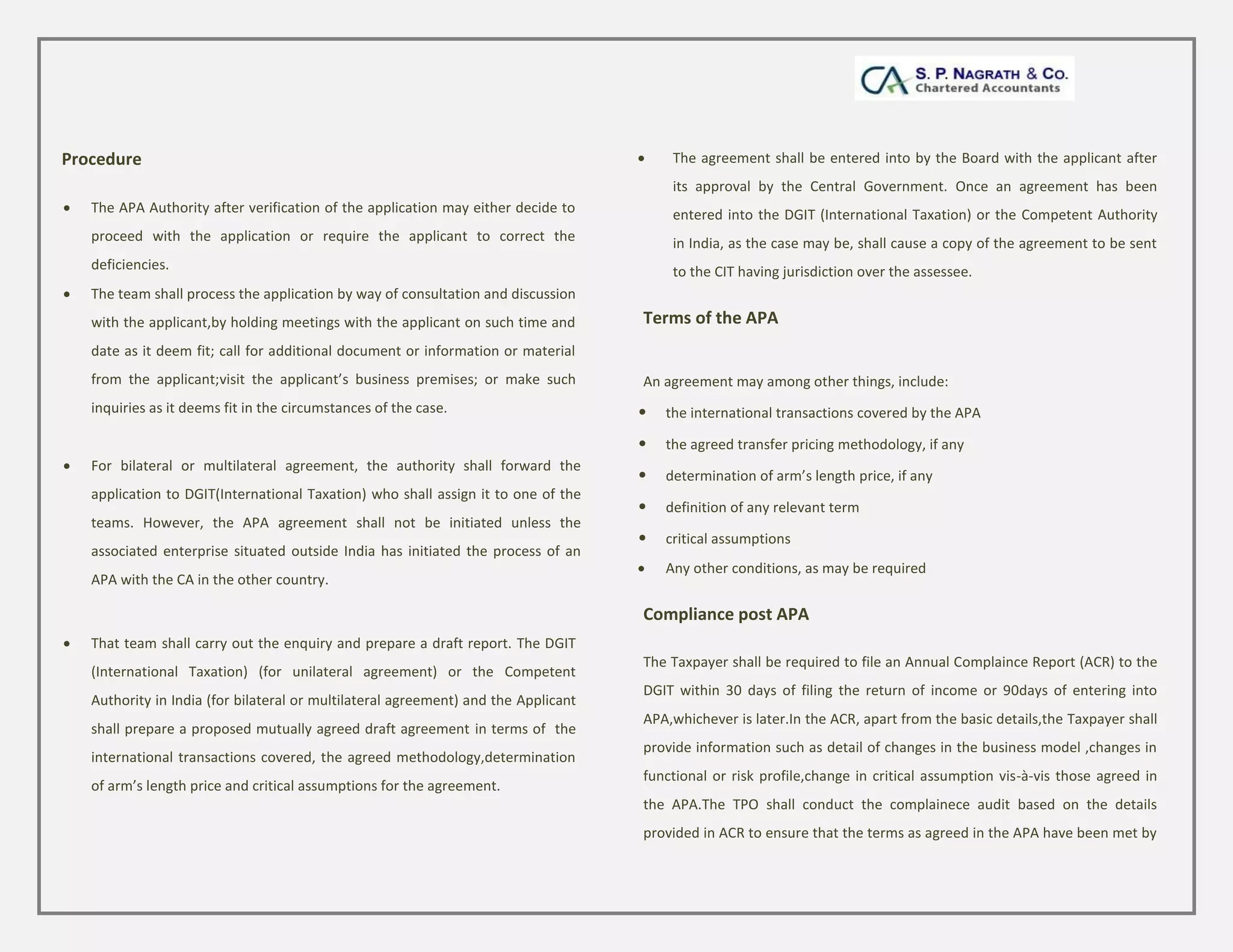 Advance pricing agreement | PDF