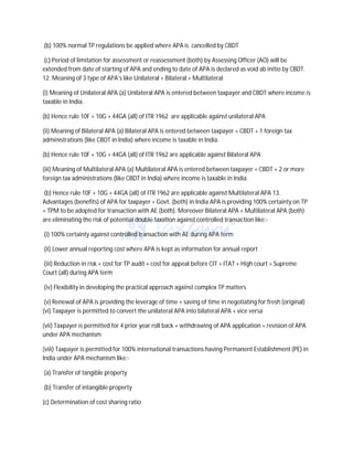 Advance Pricing Agreement for Taxpayer approved by CBDT in India.pdf