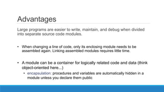 Advanced procedures in assembly language Full chapter ppt | PPTX