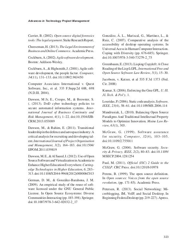 Advances in Technology Project Management: Review of Open Advances in Technology Project Management: Review of Open