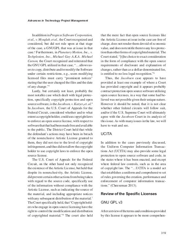 Advances in Technology Project Management: Review of Open Advances in Technology Project Management: Review of Open