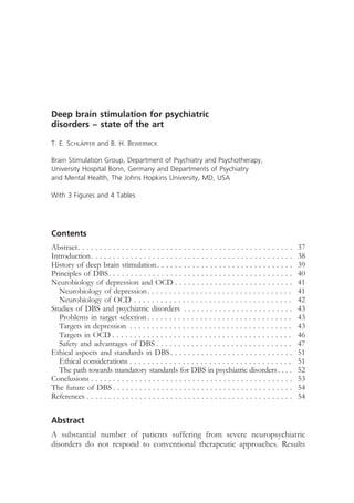 Advances and technical standards in neurosurgery | PDF