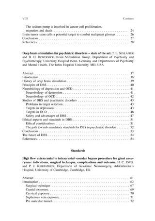 Advances and technical standards in neurosurgery | PDF