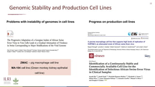New developments in vaccines against African swine fever