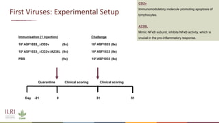 New developments in vaccines against African swine fever