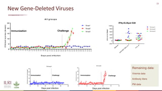 New developments in vaccines against African swine fever