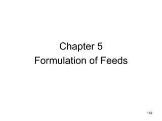 Chapter 5
Formulation of Feeds
182
 