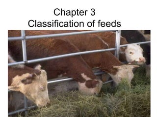 Chapter 3
Classification of feeds
28
 