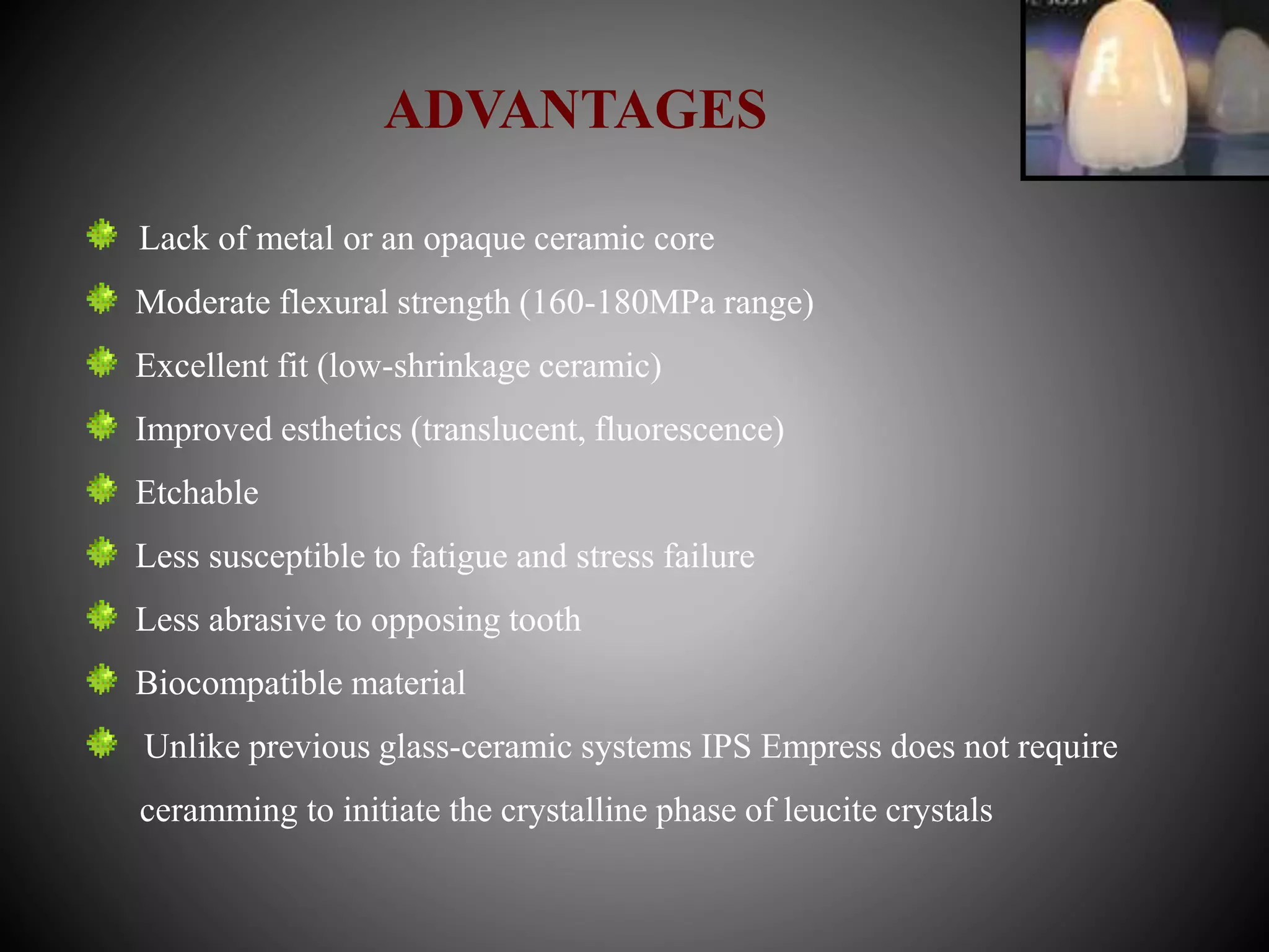 Recent Advances in Dental Ceramics | PPTX