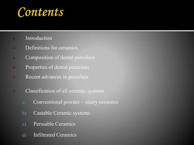 Recent Advances in Dental Ceramics | PPTX