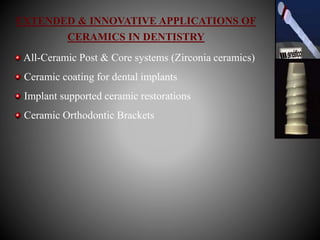 Recent Advances in Dental Ceramics | PPTX