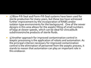 Advances in clean room technology | PPTX