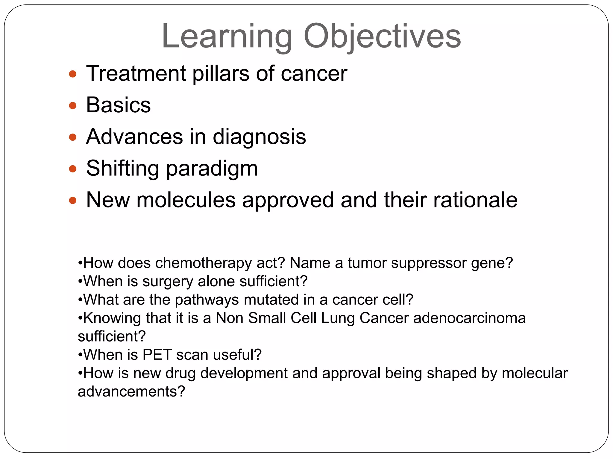 Advances in Diagnosis & Imaging Impacting Cancer Treatment | PDF