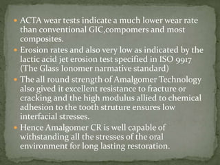 Advances in glass ionomer cement | PPTX