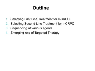 Advances in management of castration resistant prostate cancer | PPTX