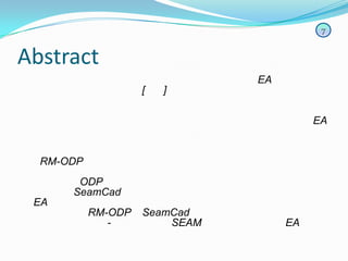 Advance software engineering rm odp | PPTX