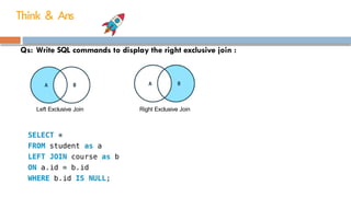 Comprehensive Guide to Advanced SQL Queries and Operations | PPTX