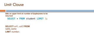 Comprehensive Guide to Advanced SQL Queries and Operations | PPTX