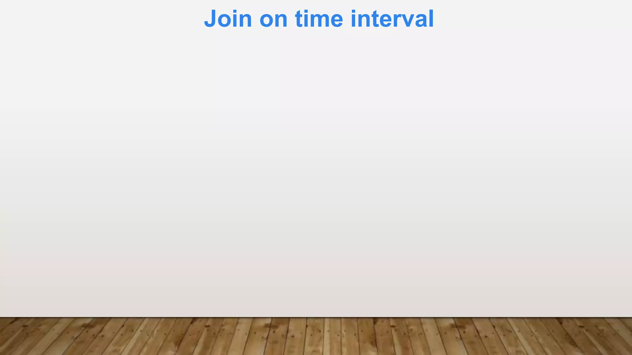 Join on time interval
 