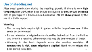 Advance techniques of vegetable seedling production and nursery | PPTX