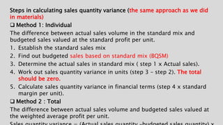 Sales Quantity Variance Example Advance Variance analysis.pptx performance | PPTX