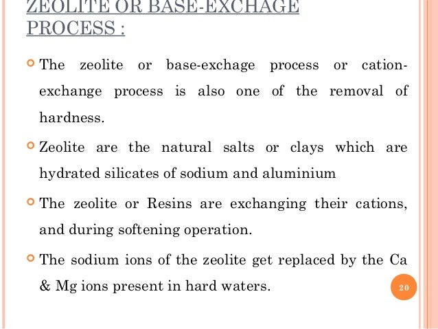 base exchange process in water treatment