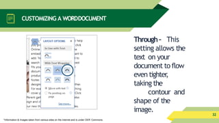 Advance word processing skill | PPTX