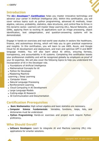 Advance Your Career with AI Development Certification – Shop Now! | DOCX