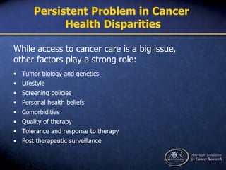 Advancing The Prevention And Cure Of Cancer | PPT