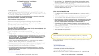© 2018 Scrum WithStyle scrumwithstyle.com @rowanb@rowanb
An Example Checklist for ScrumMasters
Michael James
Danube Technologies, Inc.
http://www.danube.com
michael@danube.com
14 September 2007
(Revised 13 November 2009)
A Full Time Facilitator?
An adequate ScrumMaster can handle two or three teams at a time. If you're content to limit your role to
organizing meetings, enforcing timeboxes, and responding to the impediments people explicitly report, you can
get by with part time attention to this role. The team will probably still exceed the baseline, pre-Scrum expectation
at your organization, and probably nothing catastrophic will happen.
But if you can envision a team that has a great time accomplishing things no one previously thought possible,
within a transformed organization -- consider being a great ScrumMaster.
A great ScrumMaster can handle one team at a time.
We recommend one dedicated ScrumMaster per team of about seven, especially when starting out.
If you haven't discovered all the work there is to do, tune in to your Product Owner, your team, your team's
engineering practices, and the organization outside your team. While there's no single prescription for everyone,
I've outlined typical things I've seen ScrumMasters overlook.
Part I -- How Is My Product Owner Doing?
You improve the Product Ownerʼs effectiveness by helping maintain the Product Backlog and release plan. (Note
that only the Product Owner may prioritize the backlog.)
Is the Product Backlog prioritized according to his/her latest thinking?
Are requirements and desirements from all stakeholders captured in the Product Backlog? Remember this
backlog is emergent.
Is the Product Backlog a manageable size? To maintain a manageable number of items, keep things more
granular towards the top, with general epics at the bottom. It's counterproductive to overanalyze too far past
the top of the Product Backlog. Your requirements will change in an ongoing conversation between the
developing product and the stakeholders/customers.
Could any requirements (especially those near the top of the Product Backlog) be better expressed as
independent, negotiable, valuable, estimable, small, and testable user stories1?
Have you educated your Product Owner about technical debt and how to avoid it? One piece of the puzzle
may be adding automated test and refactoring to the deﬁnition of "done" for each backlog item.
Is the backlog an information radiator, immediately visible to all stakeholders?
If you're using an automated tool for backlog management, does everyone know how to use it easily?
Automated management tools introduce the danger of becoming information refrigerators without active
radiation from the ScrumMaster.
Copyright © 2007-2009 Danube Technologies, Inc. All Rights Reserved.
1 http://xp123.com/xplor/xp0308/index.shtml
Does your deﬁnition of "done" (acceptance criteria) for each functional Product Backlog Item include full
automated test coverage and refactoring? Youʼre unlikely to build a potentially-shippable products every
Sprint without learning eXtreme Programming10 practices.
Are team members pair programming most of the time? Pair programming dramatically increases code
maintainability and reduces bug rates11. It challenges people's boundaries and sometimes seems to take
longer (if we put quantity over quality). Lead by example by initiating paired workdays with team members.
Some of them will start to prefer working this way.
Part IV -- How is the organization doing?
Is the appropriate amount of inter-team communication happening? Scrum of Scrums is only one way to
achieve this.
Are teams independently able to produce working features, even spanning architectural boundaries?12
Are your ScrumMasters meeting with each other, working the organizational impediments list?
When appropriate, are the organizational impediments pasted to the wall of the development director's ofﬁce?
Can the cost be quantiﬁed in dollars, lost time to market, lost quality, or lost customer opportunities? (But
learn from Ken Schwaber's mistakes: "A dead ScrumMaster is a useless ScrumMaster."13)
Is your organization one of the few with career paths compatible with the collective goals of your teams?
Answer "no" if there's a career incentive14 to do programming or architecture work at the expense of testing,
test automation, or user documentation.
Has your organization been recognized by the trade press or other independent sources as one of the best
places to work, or a leader in your industry?
Are you helping create a learning organization?
Conclusion
If you can check off most of these items and still have time left during the day, Iʼd like to hear from you.
Thereʼs no canned formula for creating human ingenuity. This paper lists points which may, or may not, help in
your situation.
Once you start to realize what you could do to make a difference, you may ﬁnd yourself afraid to do it. This is a
sign you're on the right track.
Copyright © 2007-2009 Danube Technologies, Inc. All Rights Reserved.
10 http://www.extremeprogramming.org/
11 http://www.agilealliance.org/article/articles_by_category/35
12 Craig Larman/Bas Vodde, Scaling Lean & Agile Development (2007)
13 Ken Schwaber, Agile Project Management with Scrum (2004)
14 Alﬁe Kohn, Punished By Rewards: The Trouble with Gold Stars, Incentive Plans, A's, Praise, and Other Bribes (1999)
 